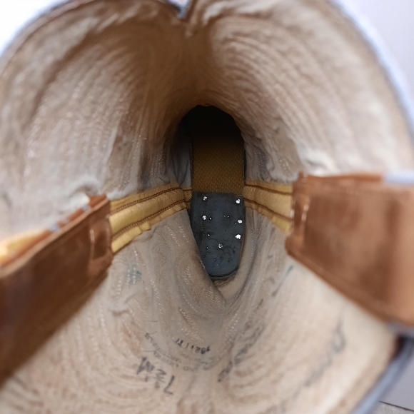 Durango Western Boots RD5302 Tooled Leather Distressed Camel Brown Womens 7.5 - Picture 13 of 14